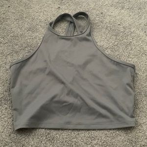 grey tank top